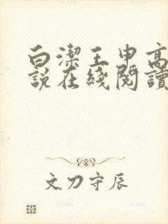 白洁王申高义小说在线阅读