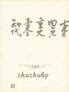 知青重回七零年代全文免费阅读