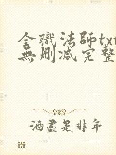 全职法师txt无删减完整版封面