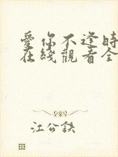 爱你不逢时短剧在线观看全集免费