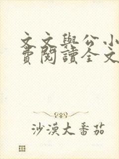 文文与公小说免费阅读全文最新章节