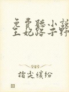 免费听小说这个王妃路子野封面