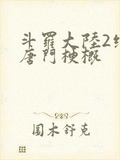 斗罗大陆2绝世唐门梗概