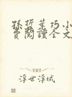 孙哲叶巧小说免费阅读全文最新章节更新时间封面