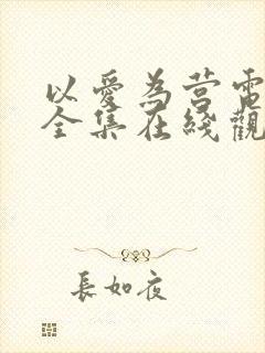 以爱为营电视剧全集在线观看免费封面