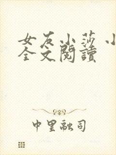 女友小莎 小说全文阅读