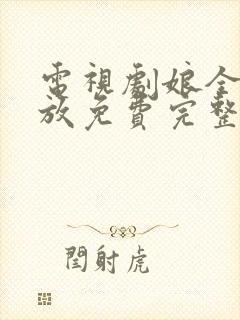 电视剧娘全集播放免费完整版电视剧娘道封面