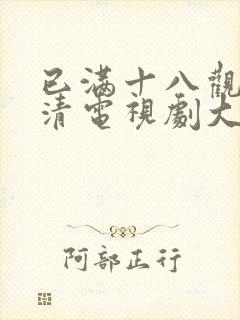 已满十八观看高清电视剧大全在线封面