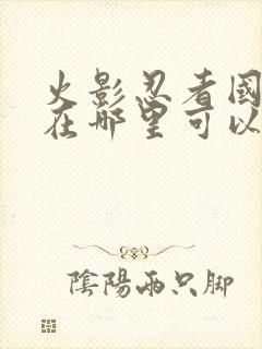 火影忍者国语版在哪里可以看封面