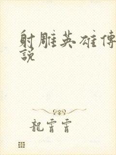 射雕英雄传 小说封面
