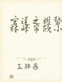 官道之权势滔天林峰宁欣小说阅读