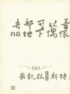 去哪可以看sana地下偶像