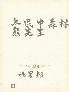 冬眠中森林里的熊先生