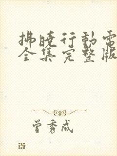 拂晓行动电视剧全集完整版免费