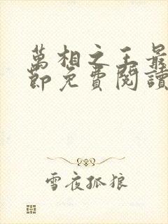 万相之王最新章节免费阅读