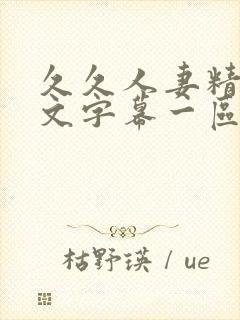 久久人妻精品中文字幕一区二区