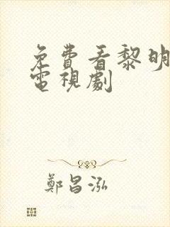 免费看黎明之战电视剧