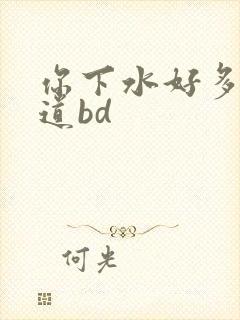 你下水好多下水道bd