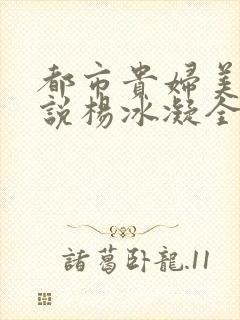 都市贵妇美腿小说杨冰凝全文阅读