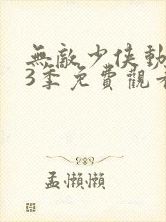 无敌少侠动漫第3季免费观看