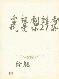 电视剧谁都知道我爱你27集