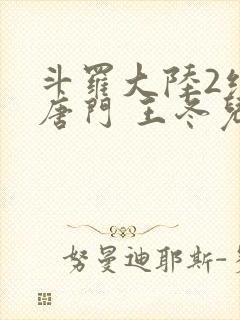 斗罗大陆2绝世唐门 王冬儿