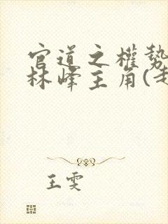 官道之权势滔天林峰主角(赵小二)_