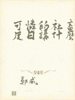 可怜的社畜 东度日讲什么封面