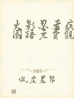 火影忍者疾风传国语免费观看全集