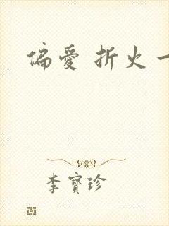 偏爱 折火一夏封面