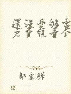 还没爱够电视剧免费观看全集