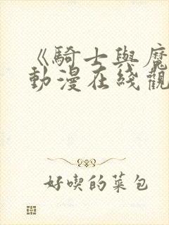 《骑士与魔王》动漫在线观看封面