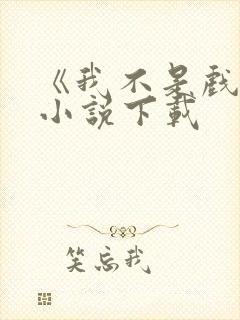 《我不是戏神》小说下载