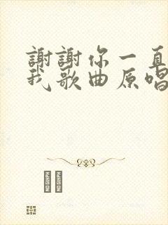 谢谢你一直包容我歌曲原唱封面