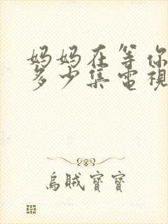 妈妈在等你一共多少集电视剧封面