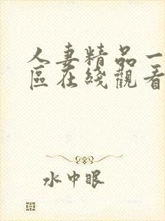 人妻精品一区二区在线观看