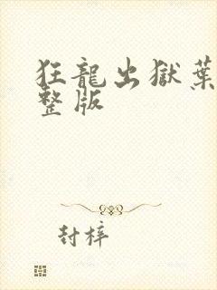 狂龙出狱叶风完整版封面