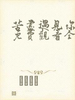 苦尽遇见你韩剧免费观看全集封面