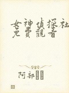 女神侦探社动漫免费观看