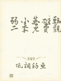 弱小英雄韩剧第二季免费观看