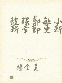 程强郑敏小说最新章节更新时间是多少封面