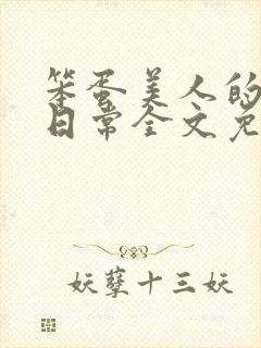 笨蛋美人的挨打日常全文免费阅读封面