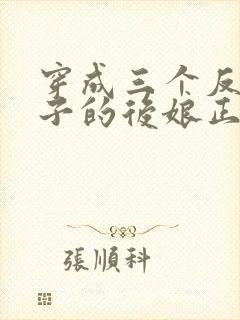 穿成三个反派崽子的后娘正版