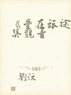 《爱在旅途》全集观看封面