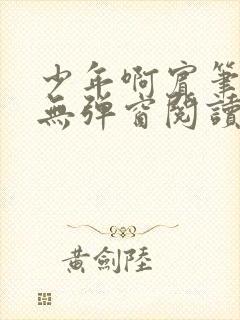 少年啊宾笔趣阁无弹窗阅读封面