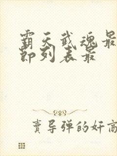 霸天武魂最新章节列表最封面