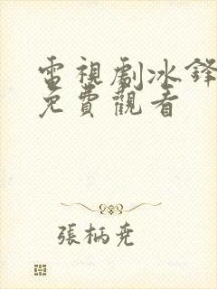 电视剧冰锋全集免费观看