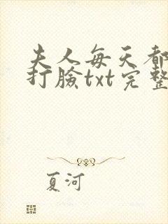 夫人每天都在线打脸txt完整下载