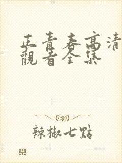 正青春高清免费观看全集