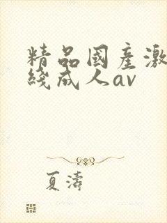 精品国产激情在线成人av封面